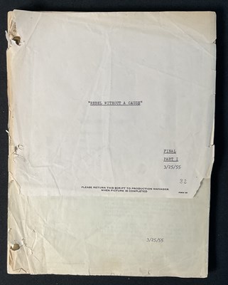 Lot 206 - REBEL WITHOUT A CAUSE (1955) An original...