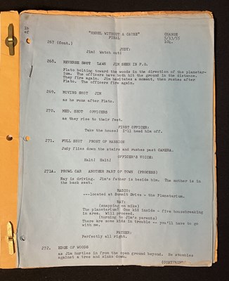 Lot 206 - REBEL WITHOUT A CAUSE (1955) An original...