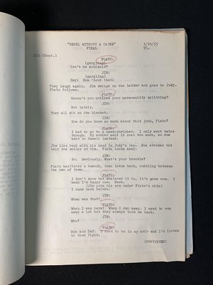 Lot 206 - REBEL WITHOUT A CAUSE (1955) An original...