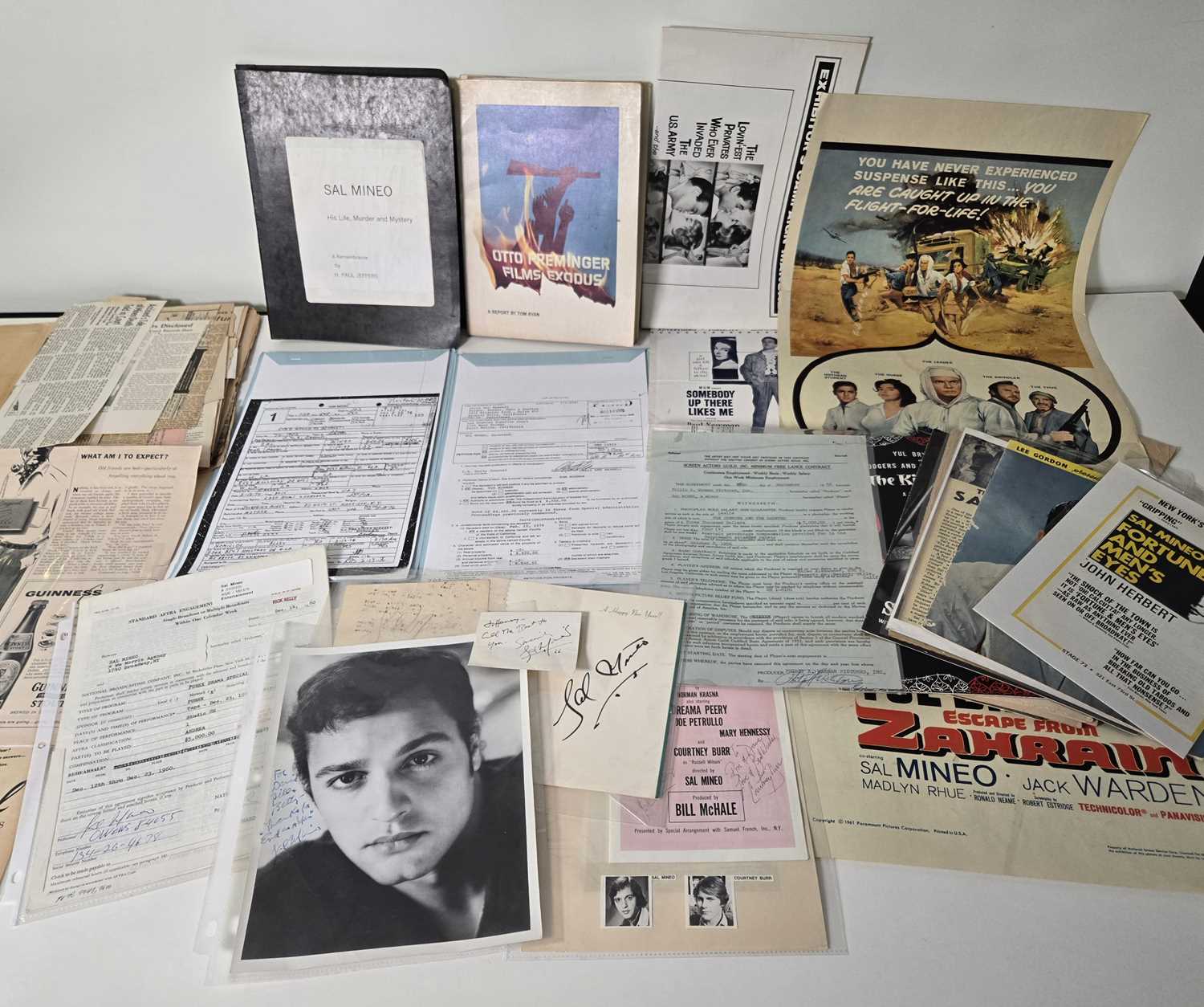 Lot 436 - SAL MINEO - A collection of ephemera,...