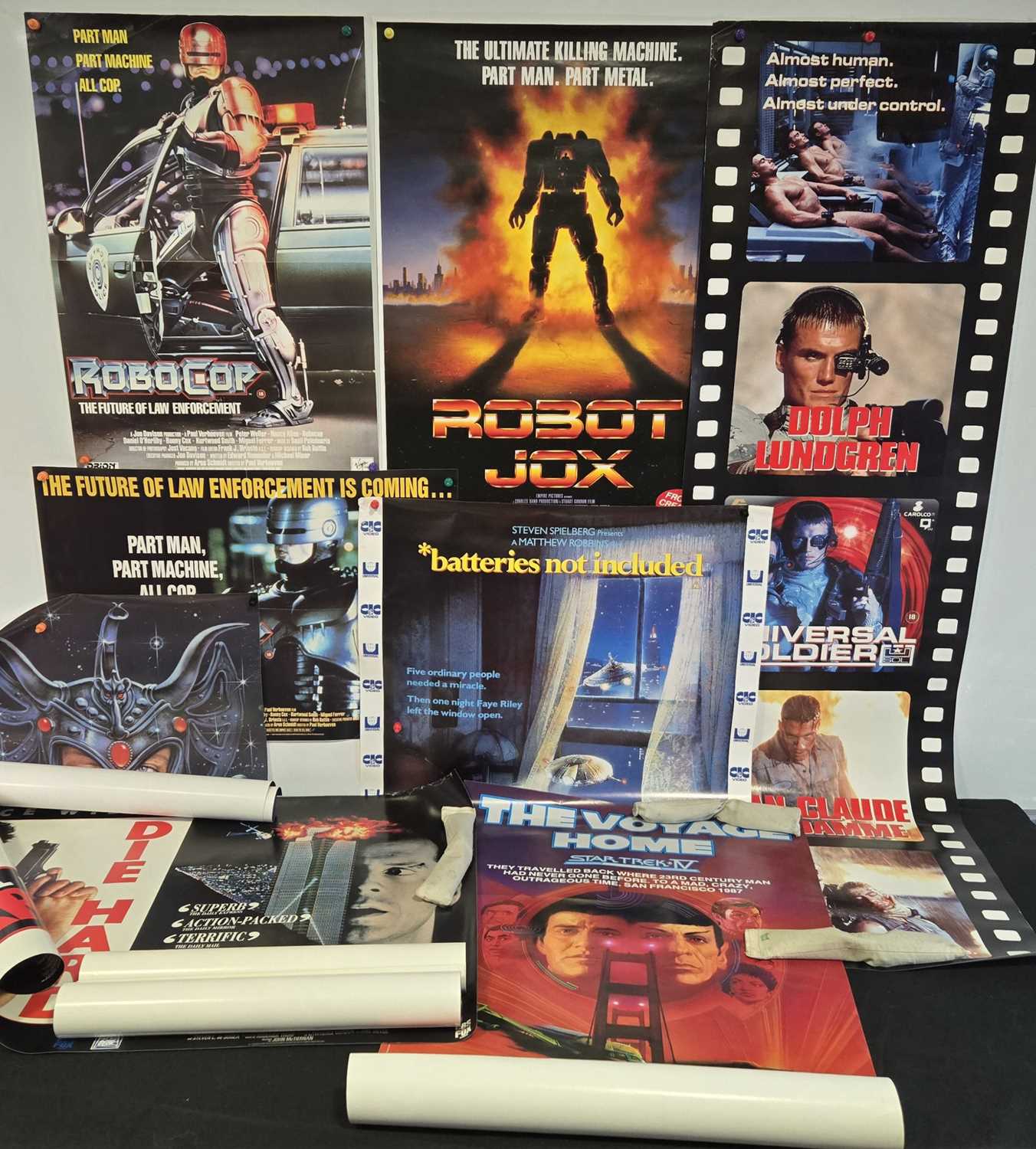 Lot 348 - A group of sci-fi / action video shop posters...