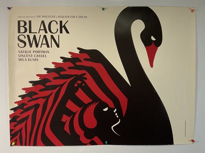 Lot 197 - BLACK SWAN (2010) UK Quad, merged dancer /...