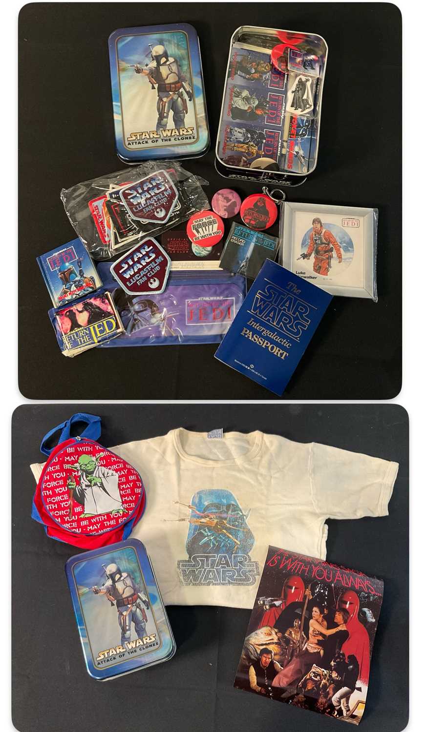 Lot 727 - STAR WARS fan club collectables and other...