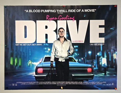 Lot 12 - DRIVE (2011) UK Quad film poster for the...