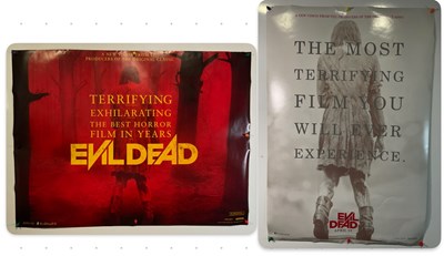 Lot 386 - EVIL DEAD (2013) UK Quad together with an...