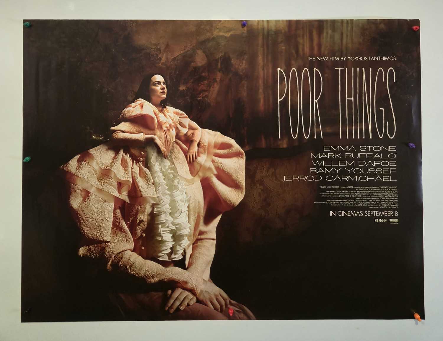 Lot 26 - POOR THINGS (2023) UK Quad film poster for the...