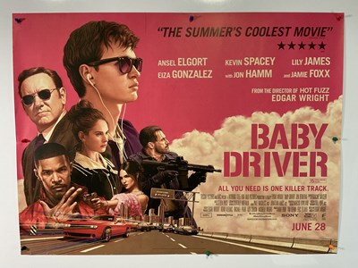 Lot 10 - BABY DRIVER (2017) A pair of UK Quad film...