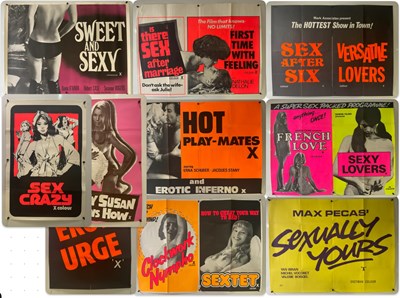 Lot 290 - An orgy of sexploitation film posters...