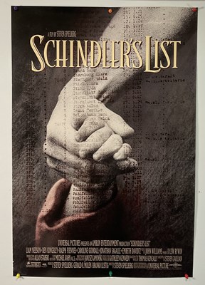 Lot 260 - SCHINDLER'S LIST (1993) US one sheet for the...