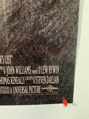 Lot 260 - SCHINDLER'S LIST (1993) US one sheet for the...