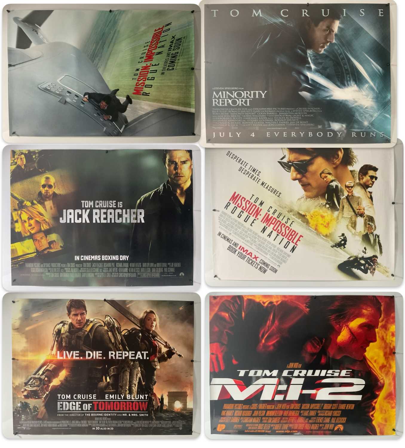 Lot 99 - TOM CRUISE - A mix of film posters dedicated...