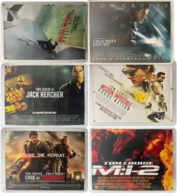 Lot 99 - TOM CRUISE - A mix of film posters dedicated...