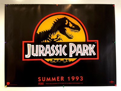 Lot 127 - JURASSIC PARK (1993) UK Quad film poster, the...