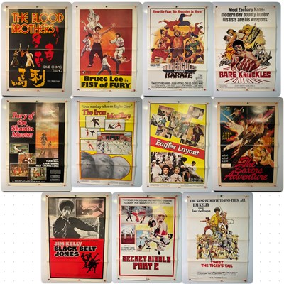 Lot 87 - A selection of one sheet, Kung Fu film posters...