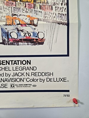 Lot 212 - LE MANS (1971) US one sheet for the iconic...
