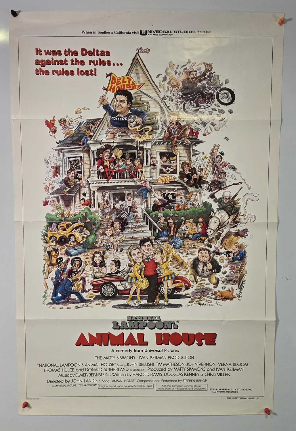 Lot 52 - NATIONAL LAMPOON'S ANIMAL HOUSE (1978) US one...