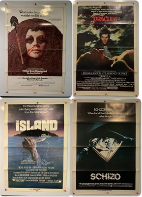 Lot 381 - A quadrant of Horror film posters comprising...