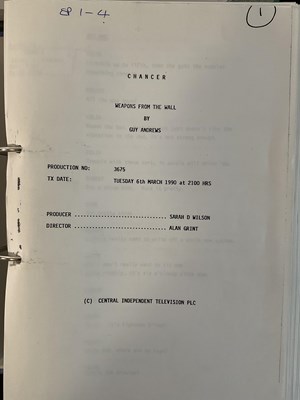Lot 444 - A collection of scripts for various British TV...