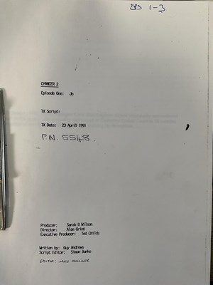 Lot 444 - A collection of scripts for various British TV...