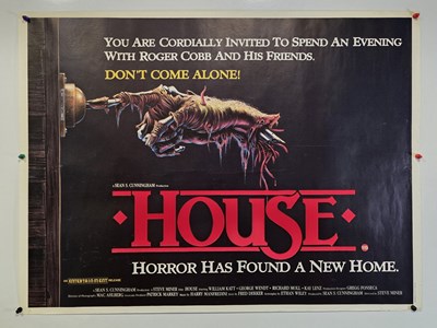 Lot 380 - HOUSE (1986) UK Quad film poster with artwork...