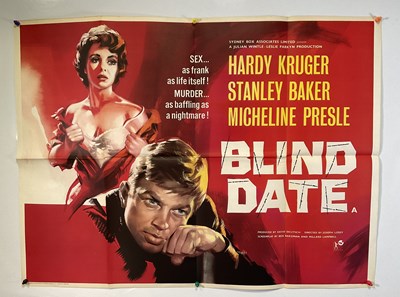 Lot 200 - BLIND DATE (1959) UK Quad film poster, folded
