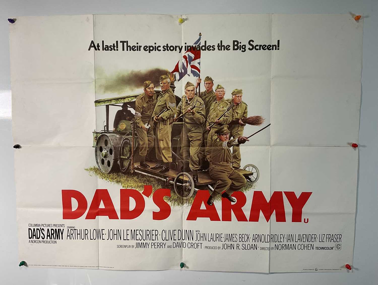 Lot 56 - DAD'S ARMY (1971) UK Quad film poster for the...