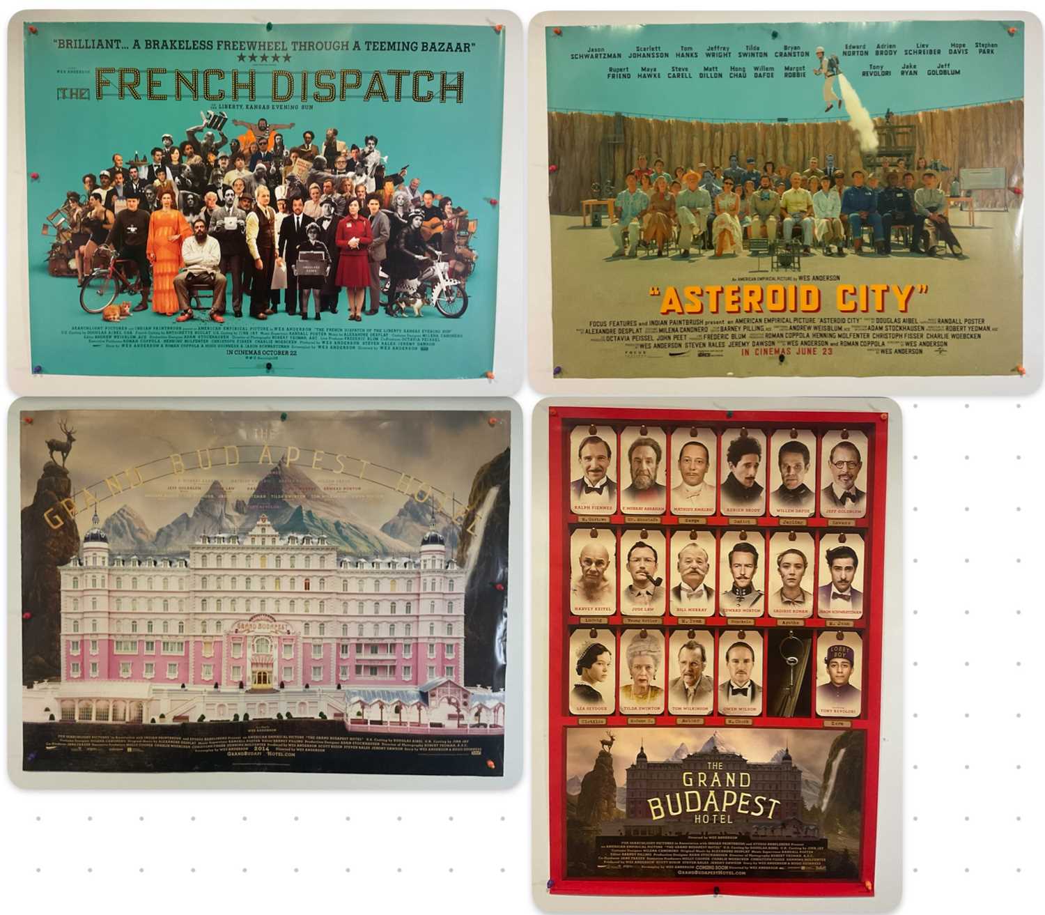 Lot 55 - WES ANDERSON - A group of film posters for Wes...