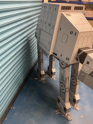 Lot 677 - A Momot Toys STAR WARS shop display AT-AT,...
