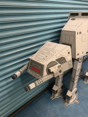Lot 677 - A Momot Toys STAR WARS shop display AT-AT,...