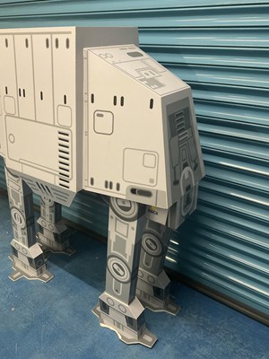 Lot 677 - A Momot Toys STAR WARS shop display AT-AT,...