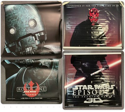 Lot 815 - A pair of cinema lobby vinyl banners for STAR...