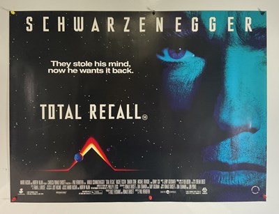 Lot 337A - TOTAL RECALL (1990) UK Quad film poster for...
