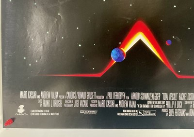 Lot 337 - TOTAL RECALL (1990) UK Quad film poster for...