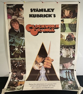 Lot 15A - A CLOCKWORK ORANGE (1971) Large format 1980's...