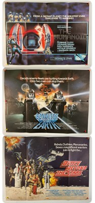 Lot 229 - SCI- FI - Three British Quad film posters for...