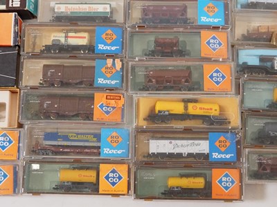 Lot 7 - A group of N gauge European outline wagons by...