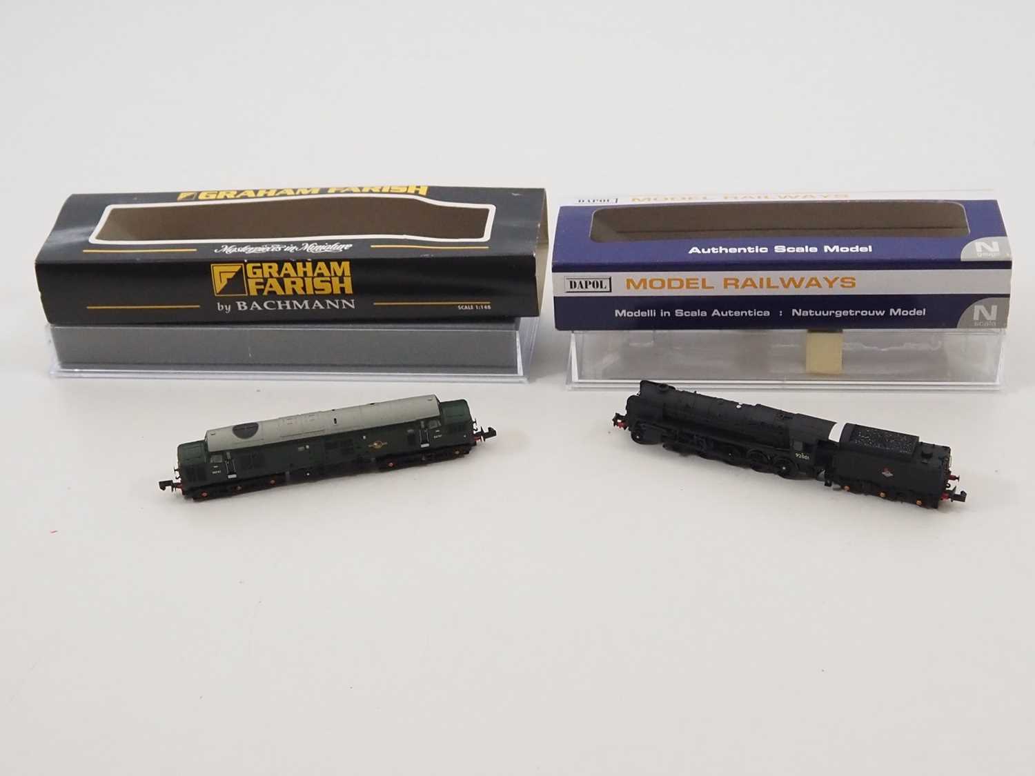 Lot 10 - N gauge diesel and steam locomotives...