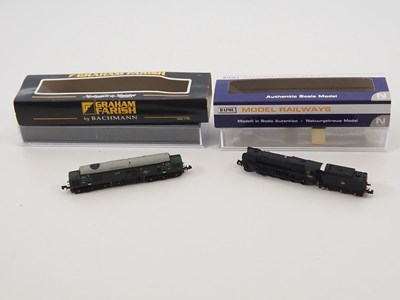 Lot 10 - N gauge diesel and steam locomotives...