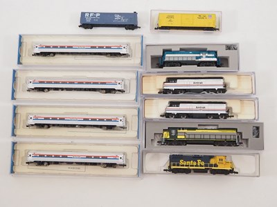 Lot 11 - A group of N gauge American outline by...