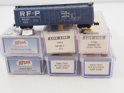 Lot 11 - A group of N gauge American outline by...