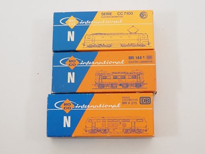 Lot 12 - A group of ROCO N gauge German and French...