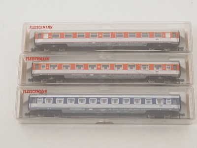 Lot 23 - FLEISCHMANN - N gauge German outline coaches...
