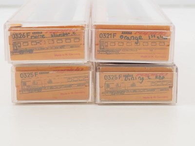 Lot 24 - ARNOLD - N gauge German outline coaches in DB...