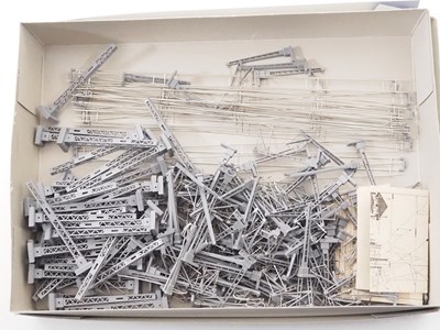 Lot 27 - A large quantity of N gauge catenary masts,...