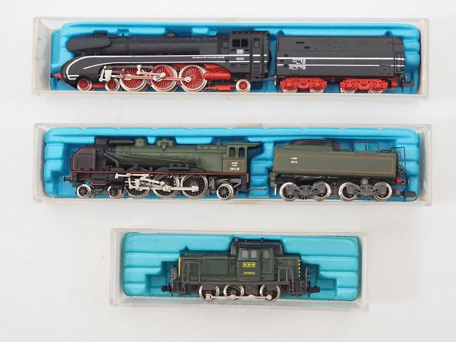 Lot 34 - A group of RIVAROSSI N gauge steam and diesel...