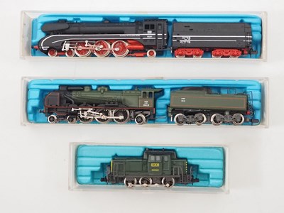 Lot 34 - A group of RIVAROSSI N gauge steam and diesel...