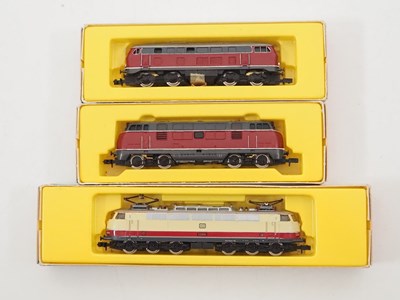 Lot 35 - ARNOLD - N gauge German outline diesel and...
