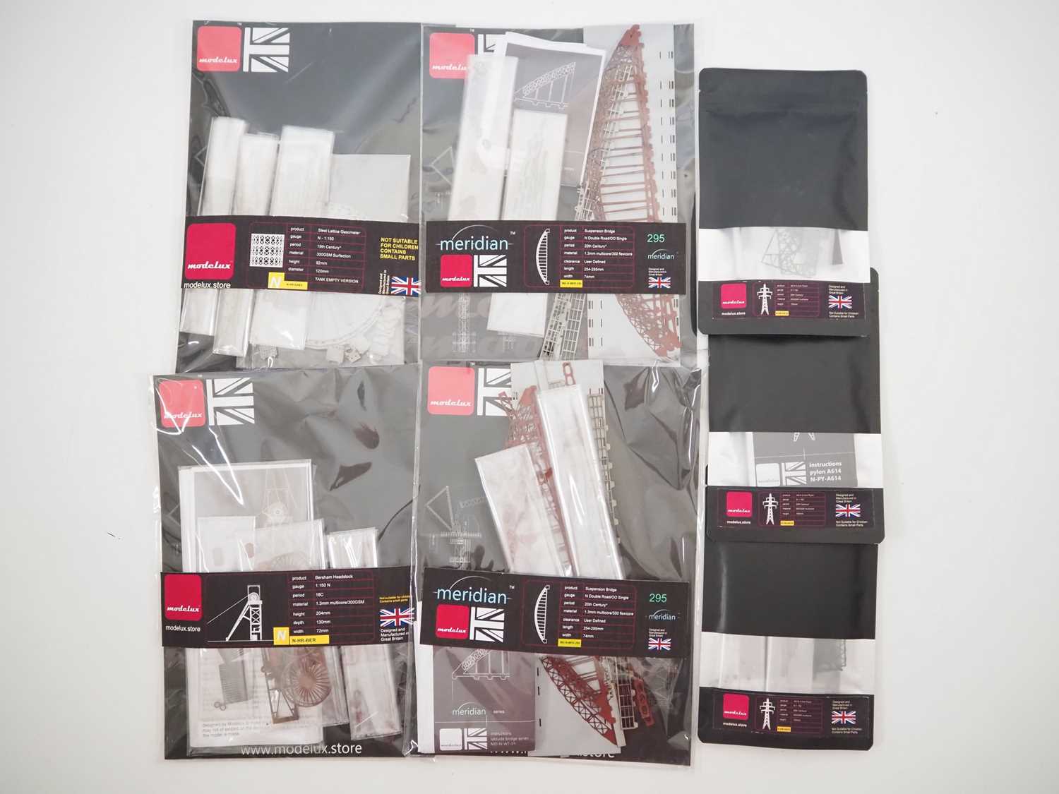 Lot 47 - MODELUX - N Gauge etched building kits...