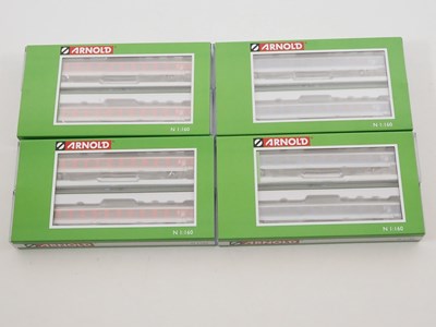 Lot 53 - ARNOLD - N gauge German outline twin coach...