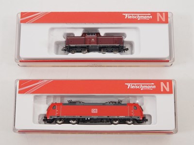 Lot 61 - FLEISCHMANN - N gauge German outline diesel...